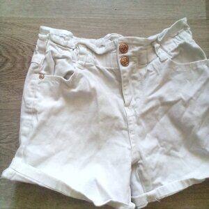 Beautees Size 10 Girls White Jean Shorts